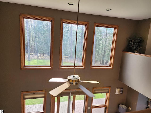 1697 Wildwood Rd, Sterling, MI 48659 - room details featuring recessed lighting and ceiling fan