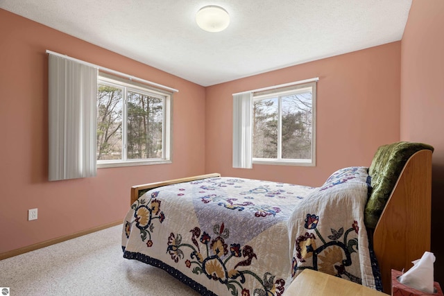 8377 Orchard Hill Rd, Beulah, MI 49617 - carpeted bedroom featuring baseboards and multiple windows