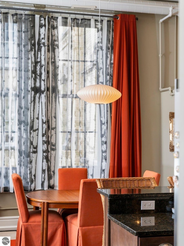 view of dining room