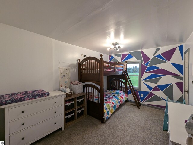bedroom featuring carpet flooring