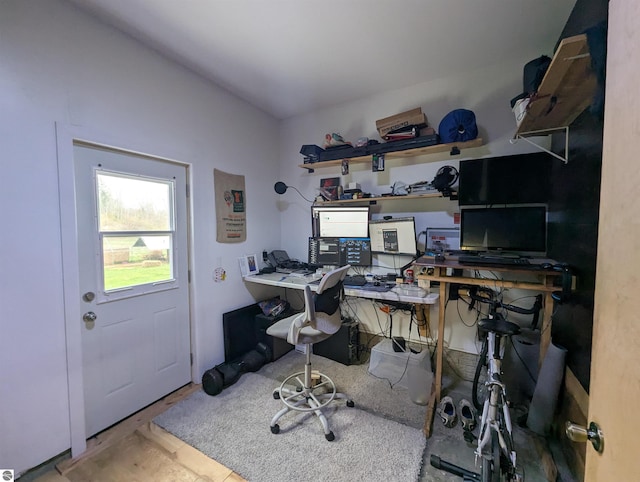 view of office area