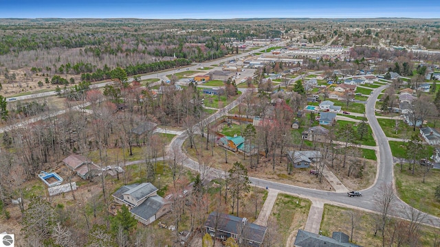 aerial view featuring a residential view