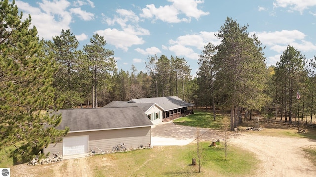 birds eye view of property