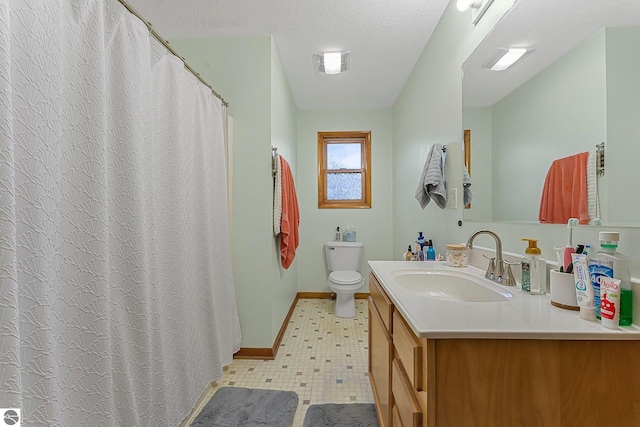 7276 Tiger Dr Unit A, And B, Lake Ann, MI 49650 - full bath with vanity, toilet, tile patterned floors, baseboards, and visible vents