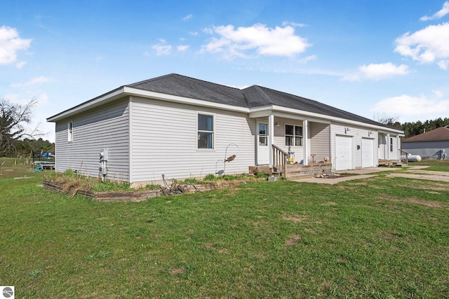 7276 Tiger Dr Unit A, And B, Lake Ann, MI 49650 - ranch-style house featuring a garage and a front lawn
