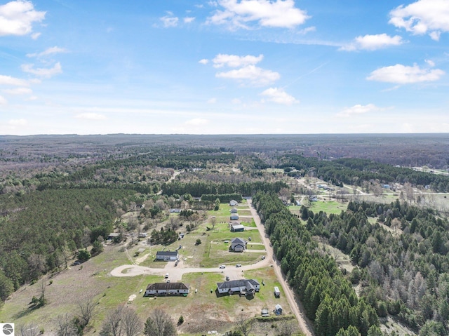 7276 Tiger Dr Unit A, And B, Lake Ann, MI 49650 - bird's eye view with a wooded view