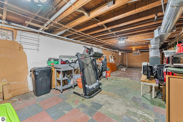 1981 S Lake Mitchell Dr, Cadillac, MI 49601 - view of unfinished basement