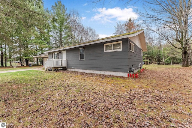 1981 S Lake Mitchell Dr, Cadillac, MI 49601 - view of ranch-style house
