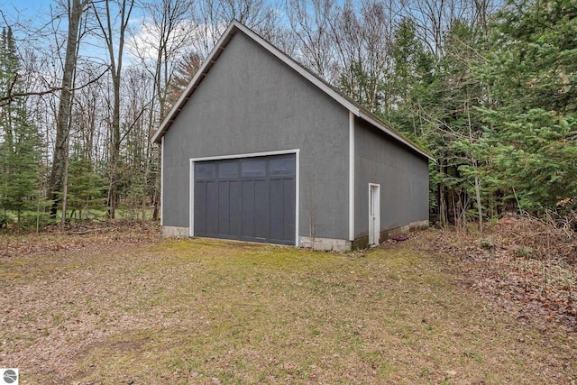 1981 S Lake Mitchell Dr, Cadillac, MI 49601 - view of detached garage