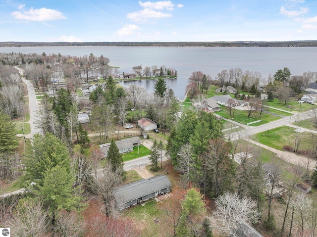 1981 S Lake Mitchell Dr, Cadillac, MI 49601 - bird's eye view with a water view