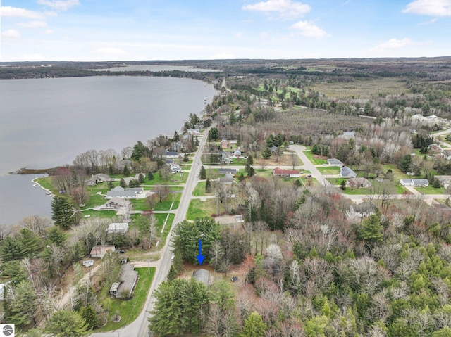 1981 S Lake Mitchell Dr, Cadillac, MI 49601 - birds eye view of property featuring a water view