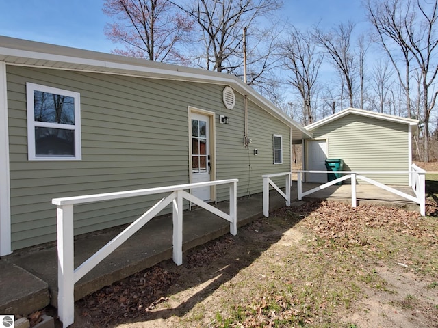 view of back of property