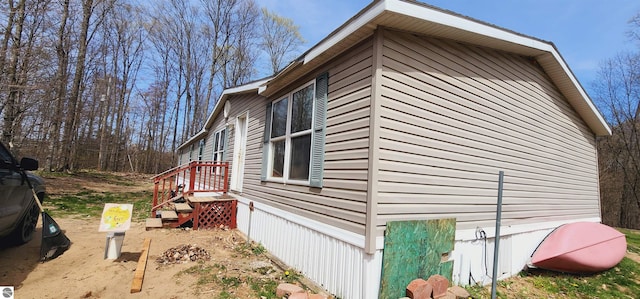 view of side of home