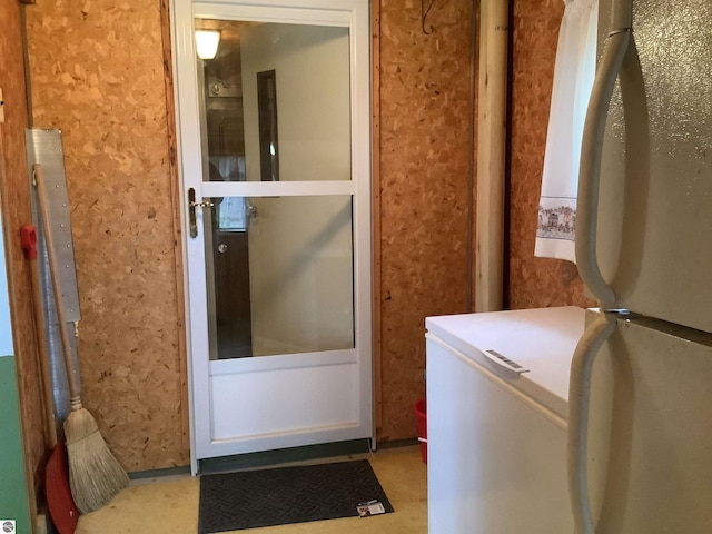 view of clothes washing area