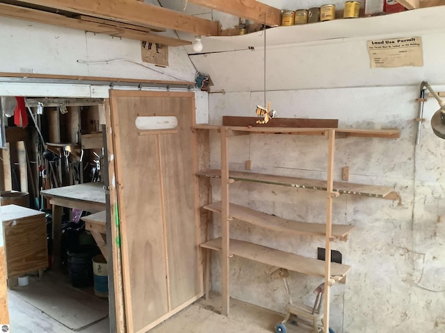 view of storage