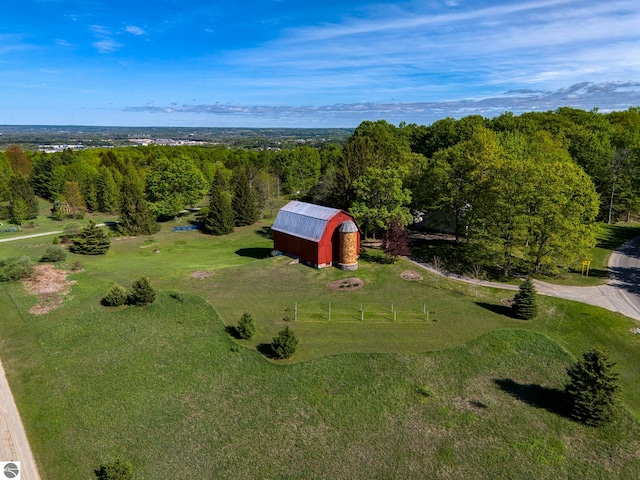 3312 Zimmerman Rd, Traverse City, MI 49685 - aerial view of property and surrounding area featuring a forest