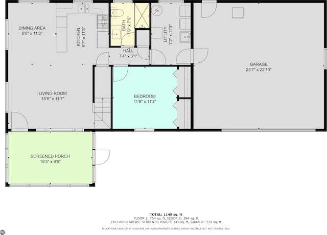 7555 Anthony St, Fife Lake, MI 49633 - home floor plan