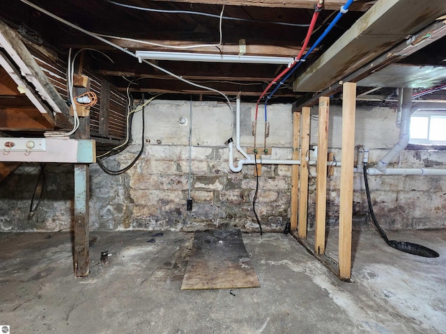 view of basement