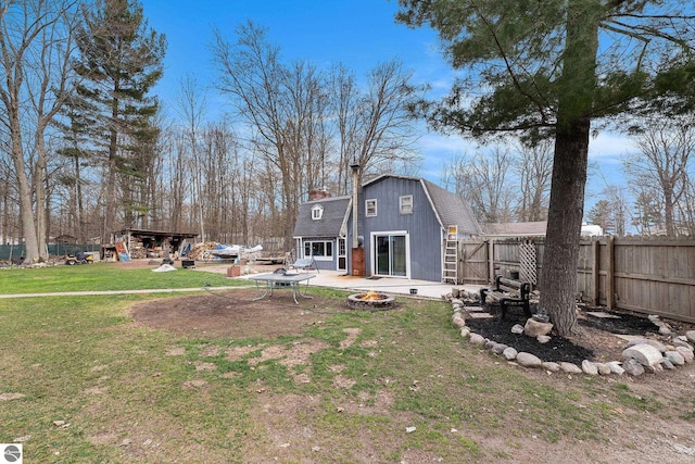 1956 S Goldenrod, Lake City, MI 49651 - view of yard featuring an outdoor fire pit