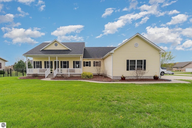 726 Doe Trl, Mount Pleasant, MI 48858 - view of front of home featuring covered porch and roof with shingles