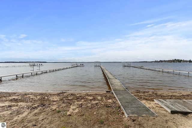 5945 E M-55, Cadillac, MI 49601 - dock with a water view and a boat ramp