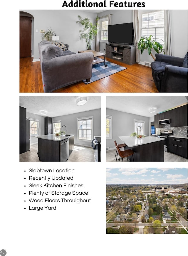 view of marketing collateral with multiple images