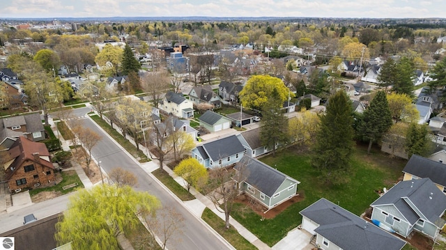 aerial overview of property's location featuring nearby suburban area
