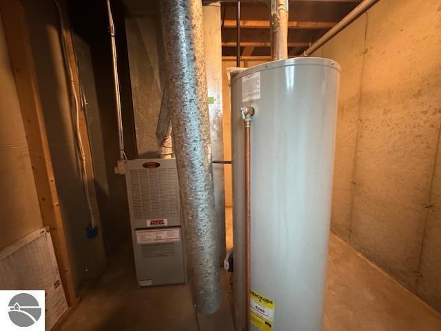 2195 S Sara Dr, Lake City, MI 49651 - utilities featuring water heater