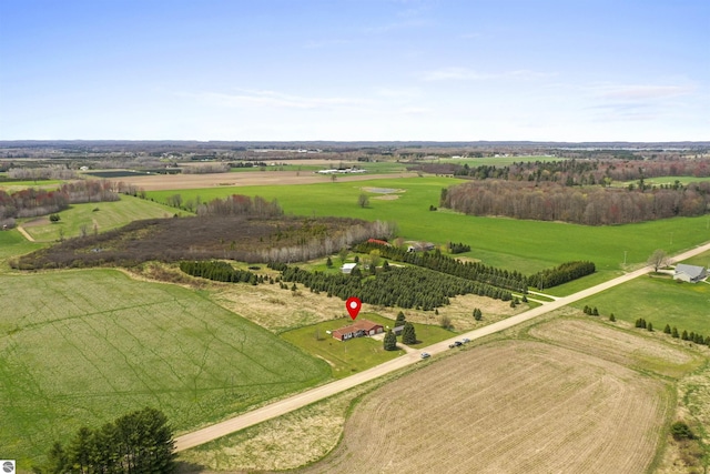 3610 S Call Rd, Lake City, MI 49651 - aerial view of sparsely populated area