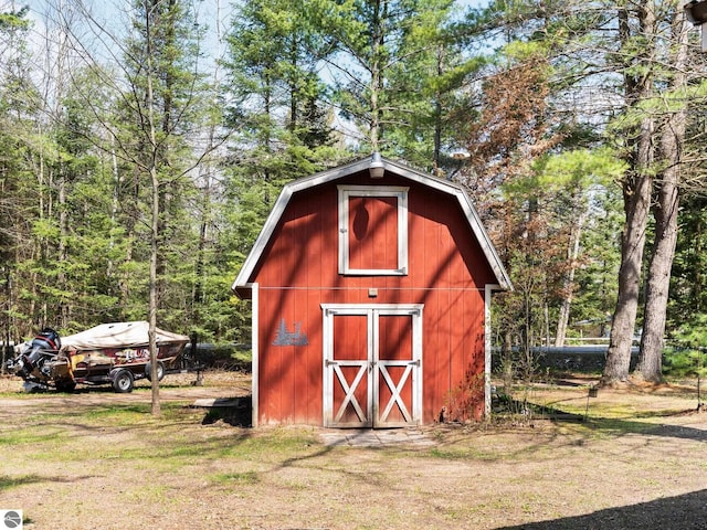 12036 SW Spring Creek Rd, Fife Lake, MI 49633 - view of shed