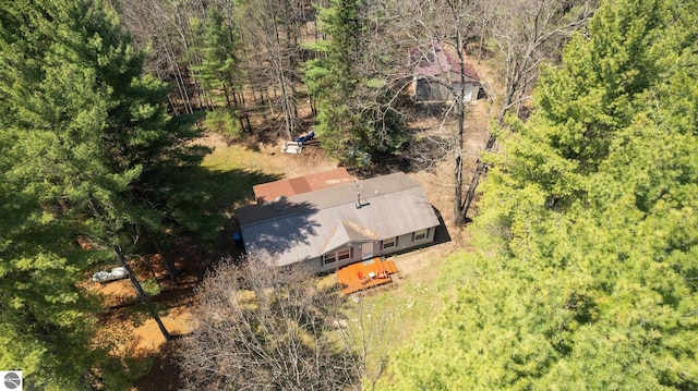 12036 SW Spring Creek Rd, Fife Lake, MI 49633 - view of subject property with a forest