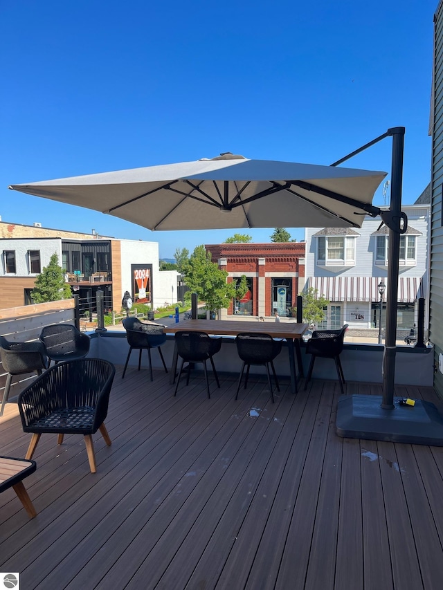 127 River St, Elk Rapids, MI 49629 - view of wooden deck