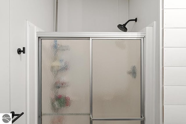 11420 Muskie Way, Ellsworth, MI 49729 - bathroom featuring a shower stall