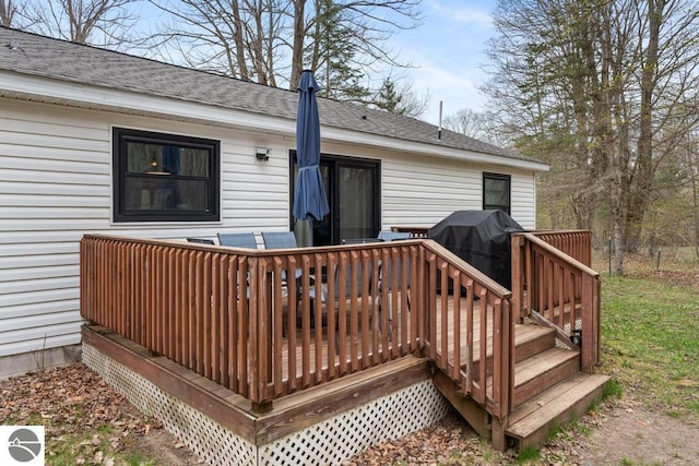 11420 Muskie Way, Ellsworth, MI 49729 - view of wooden terrace