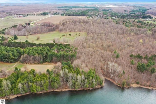 11531 S Tower Rd, Maple City, MI 49664 - aerial view of property's location featuring a forest and a large body of water