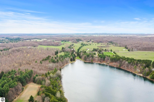 11531 S Tower Rd, Maple City, MI 49664 - view of property location with a nearby body of water and a forest