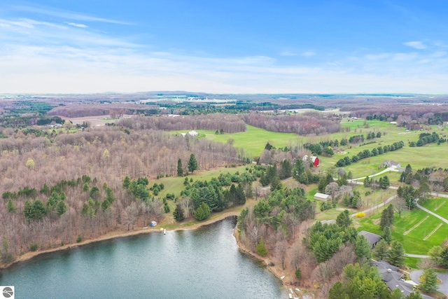 11531 S Tower Rd, Maple City, MI 49664 - aerial overview of property's location featuring a nearby body of water