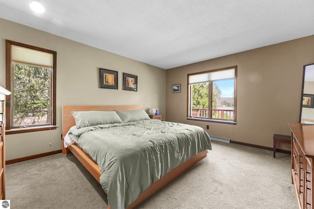 11531 S Tower Rd, Maple City, MI 49664 - bedroom with carpet, multiple windows, and baseboards
