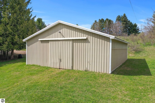 11531 S Tower Rd, Maple City, MI 49664 - view of pole building with a yard