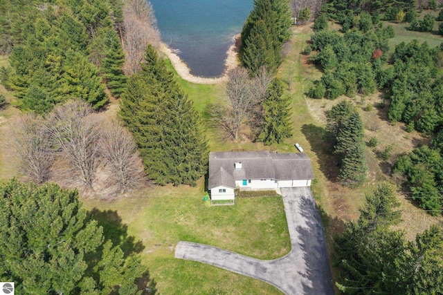 11531 S Tower Rd, Maple City, MI 49664 - aerial view of property and surrounding area featuring a nearby body of water