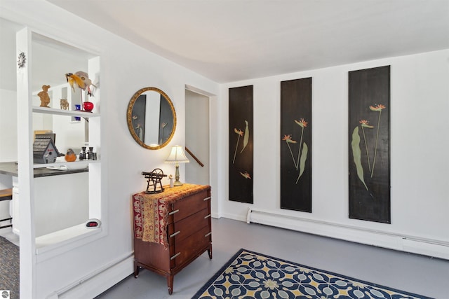 1040 Eastward St, Alma, MI 48801 - hall with a baseboard heating unit and baseboard heating