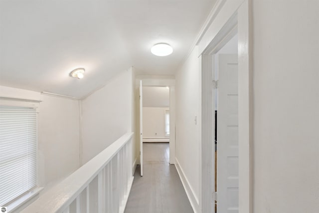 1040 Eastward St, Alma, MI 48801 - hallway with wood finished floors