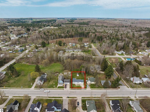view of property location with nearby suburban area and property boundaries highlighted