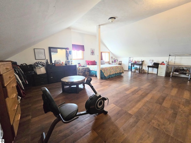 117 S Gladwin St, Lake City, MI 49651 - bedroom featuring lofted ceiling and wood finished floors