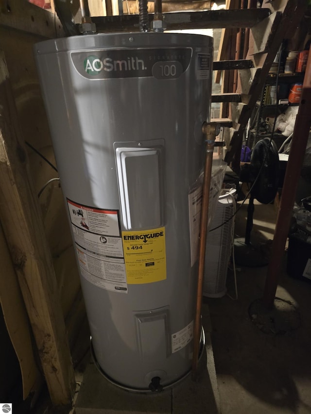 117 S Gladwin St, Lake City, MI 49651 - utility room with water heater