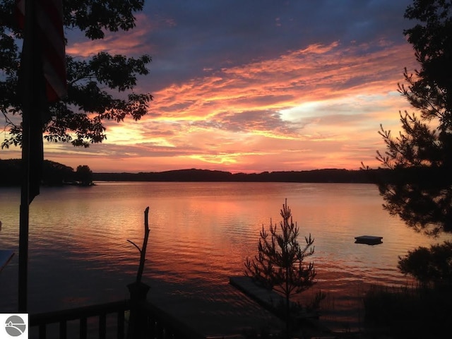 1750 S Schneider St, Lake City, MI 49651 - water view featuring a mountain backdrop