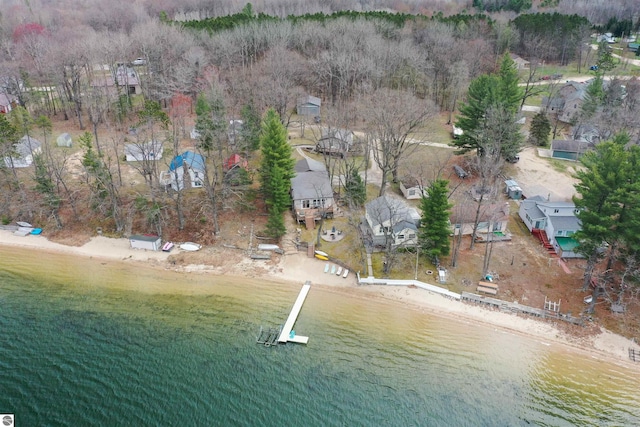1750 S Schneider St, Lake City, MI 49651 - aerial overview of property's location with a nearby body of water and nearby suburban area