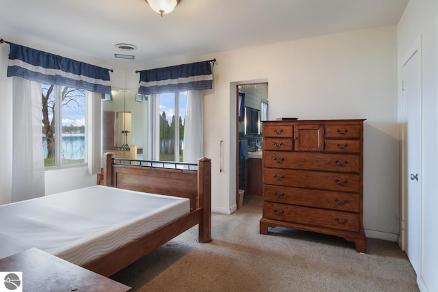 12225 SW Torch Lake Dr SW, Rapid City, MI 49676 - bedroom featuring light colored carpet and baseboards