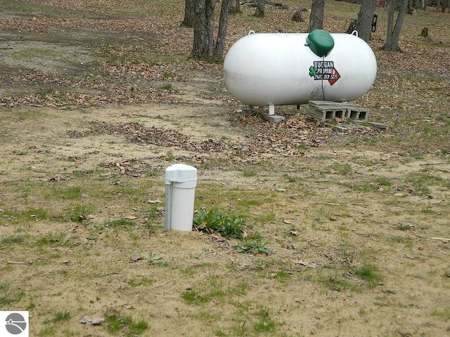 exterior view of propane tank