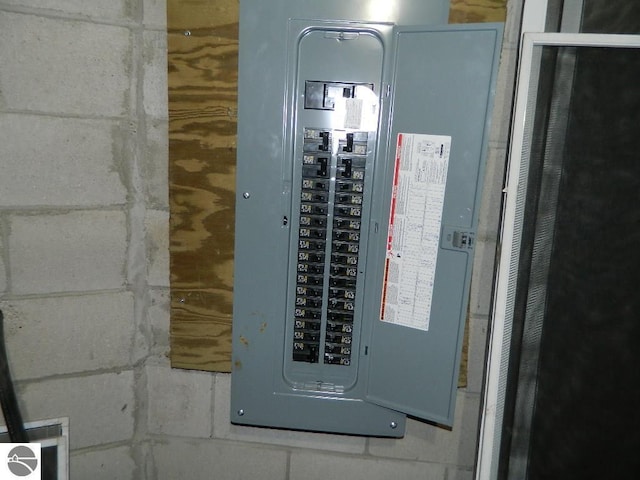 utility room featuring electric panel